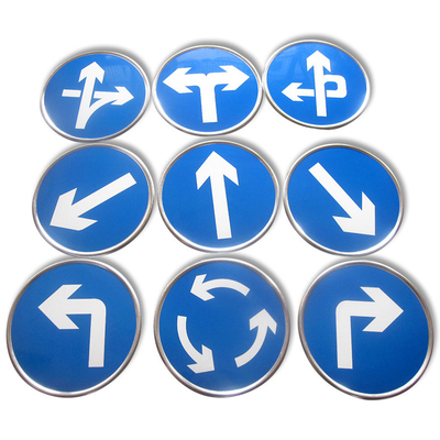 Roadway Safety Signs Customize Aluminum Hi-strength Reflective Road Traffic Sign Post Warning Sign For Safety